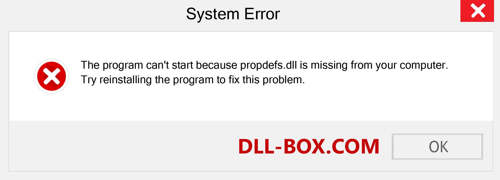  propdefs.dll file is missing?. Download for Windows 7, 8, 10 - Fix  propdefs dll Missing Error on Windows, photos, images